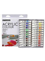 Без бренда «Коробка 24 шт.: Акриловые краски «Две картинки» 24 шт. по 12 мл, проф. пигмент» в Новороссийске