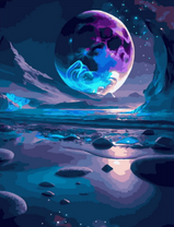 Пейзаж с незабываемой планетой