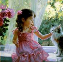 Без бренда «Девочка с кошкой на подоконнике» в Новороссийске