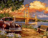 Без бренда «Американский автомобиль на фоне моста через залив» в Новороссийске в интернет-магазине  Без бренда «Американский автомобиль на фоне моста через залив» в Новороссийске