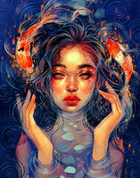 Без бренда «Девушка и карпы кои» в Новороссийске в интернет-магазине  Без бренда «Девушка и карпы кои» в Новороссийске