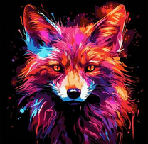 Красочный лис