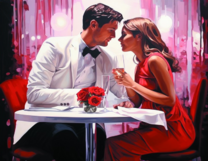 Без бренда «Пара на свидании в ресторане» в Новороссийске в интернет-магазине  Без бренда «Пара на свидании в ресторане» в Новороссийске