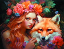 Без бренда «Рыжая девушка и рыжая лисица» в Новороссийске