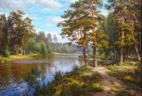 Без бренда «Хвойный лес и река» в Новороссийске в интернет-магазине  Без бренда «Хвойный лес и река» в Новороссийске