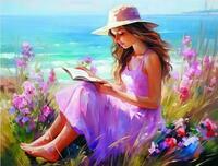 Без бренда «Девочка читает на берегу» в Новороссийске в интернет-магазине  Без бренда «Девочка читает на берегу» в Новороссийске