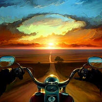 Поездка на мотоцикле